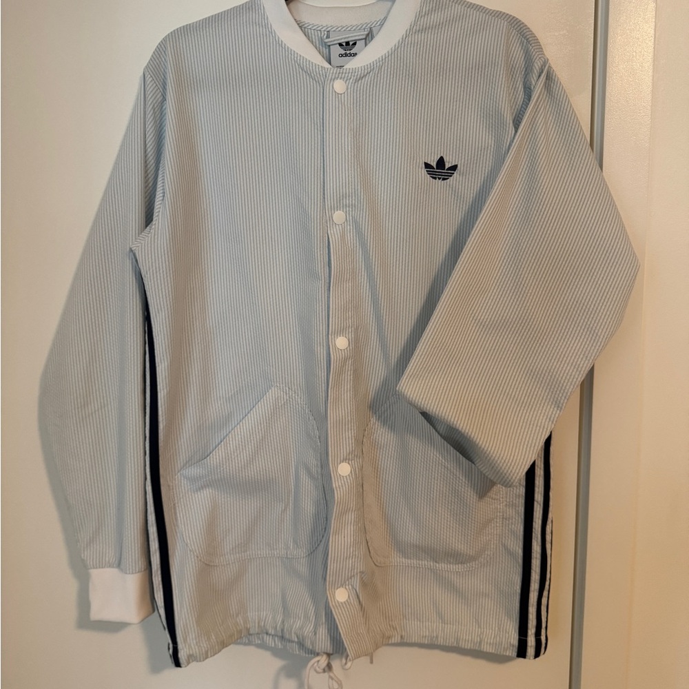 Adidas Originals Seersucker Retro Jacket - M
